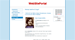 Desktop Screenshot of gogol.websiteportal.de