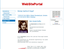Tablet Screenshot of gogol.websiteportal.de