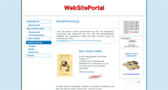 Desktop Screenshot of gender.websiteportal.de