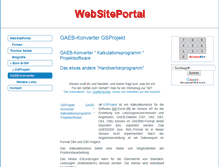 Tablet Screenshot of gaeb-konverter.websiteportal.de